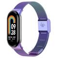 Elegante Pulseira de Malha de Aço Inoxidável para Xiaomi Smart Band 8 - Colorido