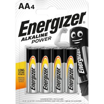 Pilhas alcalinas Energizer Alkaline Power LR6/AA - 4 unidades