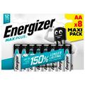 Pilhas alcalinas Energizer Max Plus LR6/AA - 8 unidades