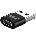 Adaptador USB-A / USB-C Enkay ENK-AT105 - Preto