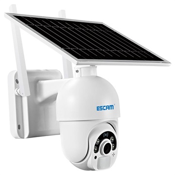 Câmara de Vigilância Movida a Energia Solar Escam QF250 - 1080p - Branco