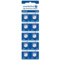 Pilhas de botão alcalinas EverActive AG10 LR1130/LR54 - 10 unidades