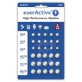 Conjunto de pilhas de botão alcalinas EverActive - 30 unidades