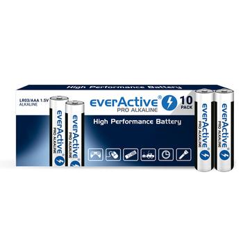 Pilhas alcalinas EverActive Pro LR03/AAA - 10 unidades
