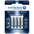 Pilhas alcalinas EverActive Pro LR03/AAA 1250mAh - 4 unidades