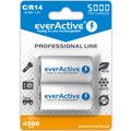 Baterias C recarregáveis EverActive Professional Line EVHRL14-5000 5000mAh - 2 unidades.