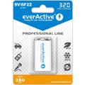 EverActive Professional Line EVHRL22-320 Bateria recarregável de 9V 320mAh