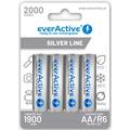 Pilhas AA recarregáveis EverActive Silver Line EVHRL6-2000 2000mAh - 4 unidades.