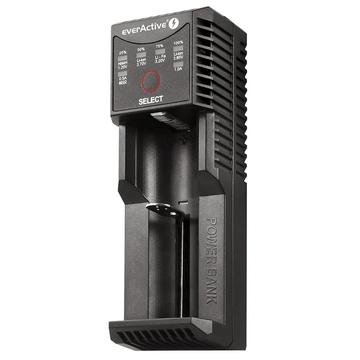 Carregador de bateria universal EverActive UC-100C USB-C com função de banco de potência - Li-ion/Ni-MH/LiFePO4