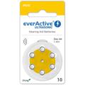 Pilhas para aparelhos auditivos EverActive Ultrasonic 10/PR70 - 6 unidades