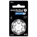 Pilhas para aparelhos auditivos EverActive Ultrasonic Implant HD 675/PR44 - 6 unidades
