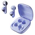 F22 Clipe de orelha OWS Auscultadores sem fios com redução de ruído ENC e Bluetooth 6.0 - Roxo