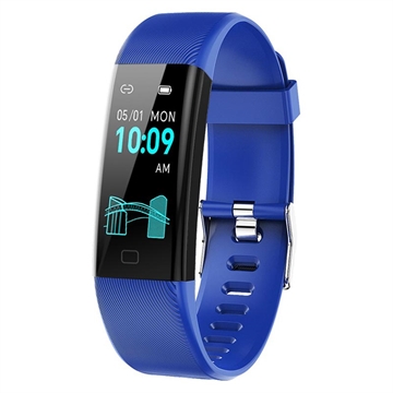 F71 Pulseira inteligente / Monitor de fitness com controlo da tensão arterial - Azul
