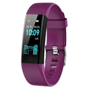 F71 Bracelete inteligente / Monitor de fitness com controlo da tensão arterial - Roxo