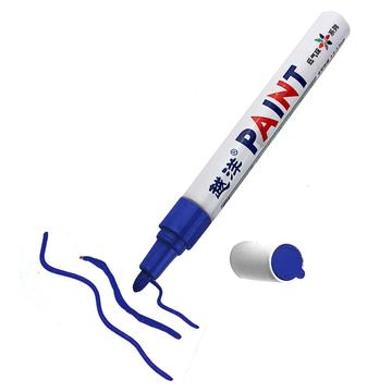 Marcador à prova de água Flysea FS-110 para utilização em passatempos - Para metal, pedra, plástico e papel - Azul