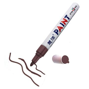 Marcador à prova de água Flysea FS-110 para uso hobby - Para metal, pedra, plástico e papel - Castanho