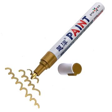 Marcador à prova de água Flysea FS-110 para uso hobby - para metal, pedra, plástico e papel - dourado