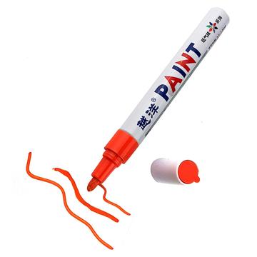 Marcador à prova de água Flysea FS-110 para uso amador - Para metal, pedra, plástico e papel - Vermelho