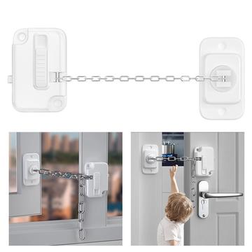 FT756 Fechadura ajustável com limitador de porta/janela - Branco