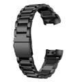 Bracelete em Aço Inoxidável para Fitbit Charge 3/4 - Preto