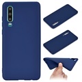 Capa de Silicone para Huawei P30 - Flexível e Mate – Azul