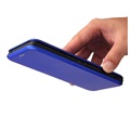 Bolsa Flip para Google Pixel 6 - Fibra de Carbono - Azul