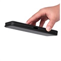 Bolsa Flip para Motorola Moto G50 5G - Fibra de Carbono - Preto