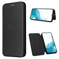 Bolsa Flip para Samsung Galaxy A34 5G - Fibra de Carbono - Preto
