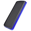 Bolsa Flip para iPhone 13 Mini - Fibra de Carbono - Azul