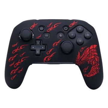 Nintendo Switch Pro Controller Capa protetora de silicone macia anti-derrapante para Gamepad - Vermelho