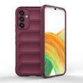 Capa de TPU Rugged Series para Samsung Galaxy A34 5G - Vinho Vermelho