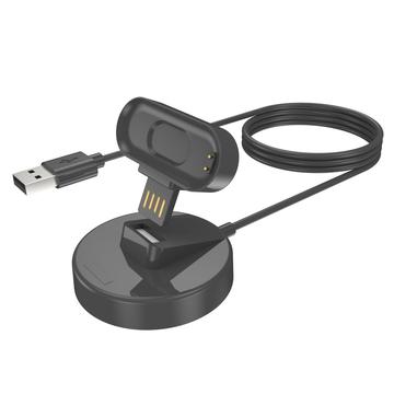 Xiaomi Mi Band 7 / 7 NFC / 6 / 6 NFC / 5 / 5 NFC Carregador magnético USB para relógio inteligente + conjunto de base de carregamento com cabo de 1 m