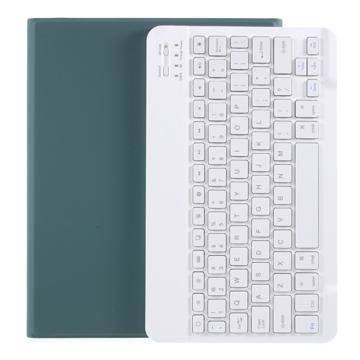 Estojo com Teclado Bluetooth para iPad Air 2024/2022/2020 com Compartimento para Caneta - Verde Meia Noite