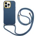 Capa Híbrida 360 com Alça para iPhone 14 Pro Max - Azul