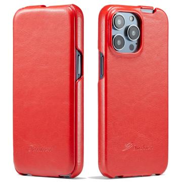 Bolsa Tipo Flip Vertical Fashion para iPhone 14 Pro Max - Vermelho