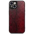 Capa Revestida Snake para iPhone 14 - Vermelho