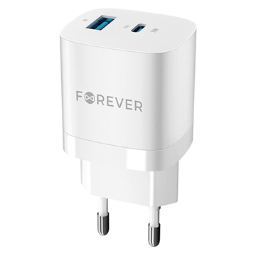 Carregador Rápido Forever GaN TC-05 - USB, USB-C - 33W