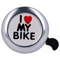 Campainha de bicicleta Forever Outdoor I Love My Bike - Prateado