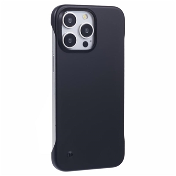 Capa de Plástico Sem Moldura para iPhone 16 Pro Max - Preto