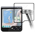 Protetor de Ecrã Exterior de Cobertura Total para Samsung Galaxy Z Flip5 - Borda Preta