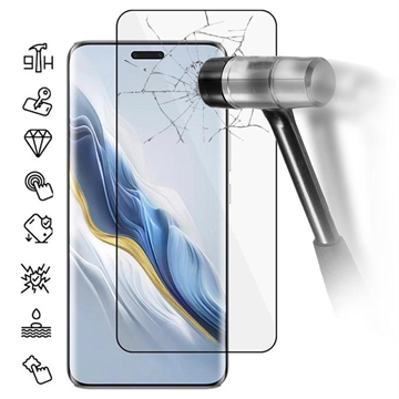 Película Protectora de Vidro Temperado para Honor Magic6 Pro - Borda Preta