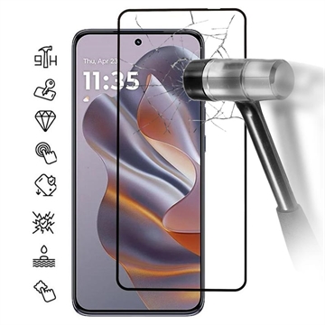 Película Protectora de Vidro Temperado para Motorola Edge 50 Neo - Borda Preta