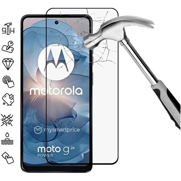 Película Protectora de Vidro Temperado para Motorola Moto G24 - Borda Preta