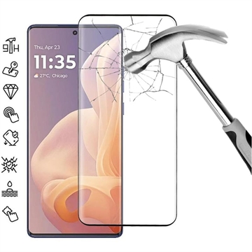 Película Protectora de Vidro Temperado para Motorola Moto G85/S50 Neo - Borda Preta