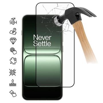 OnePlus 13s Protetor de ecrã de vidro temperado Cobertura total - 9H - Bordo preto