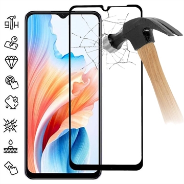 Película Protectora de Vidro Temperado para Oppo A59 - Borda Preta