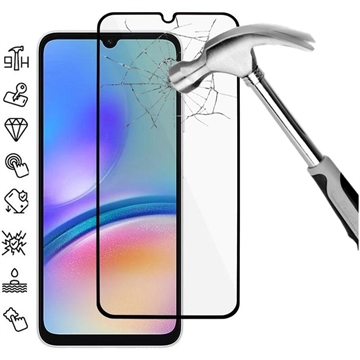 Película Protectora de Vidro Temperado para Samsung Galaxy A05s - Borda Preta