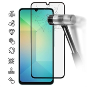 Samsung Galaxy A07 4G/A06 Protetor de ecrã de vidro temperado Cobertura total - 9H - Bordo preto