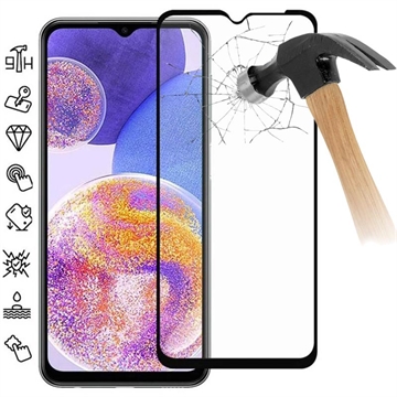 Película Protectora de Vidro Temperado para Samsung Galaxy A23 5G - Borda Preta