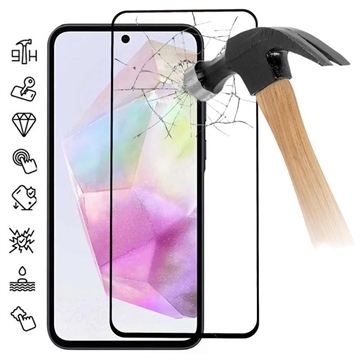 Película Protectora de Vidro Temperado para Samsung Galaxy A35 - Borda Preta